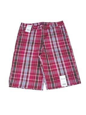 RAVIYA pink plaid Bermuda shorts size 10
